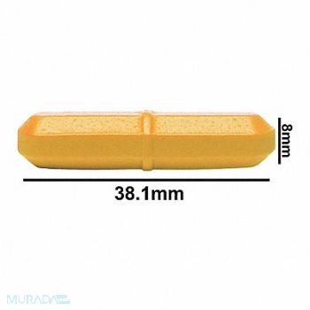 SP SCIENCEWARE STIR BAR PTFE OCTAGON YLW 1-1/2X5/16, 6TVP5