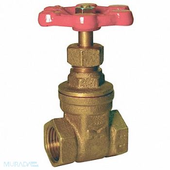 GRAINGER APPROVED Gate Valve Brass 2 In Brass, 6TWK3