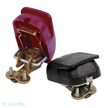 BATTERY DOCTOR Battery Quick Disconnect Cap Black Red, 6TXD2