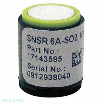 INDUSTRIAL SCIENTIFIC Replacement Sensor Sulfur Dioxide, 6UAX2