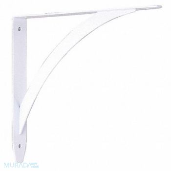 JOHN STERLING 10 IN White Elegante Shelf Bracket, 6UDG9