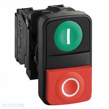 SCHNEIDER ELECTRIC Non-Illum Multi Push Contacts I/O Chrome, 6UDN1