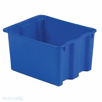 LEWISBINS Stk and Nest Ctr Blue Solid Polyethylene, 6UFY9
