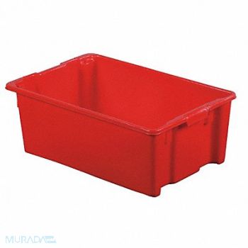 LEWISBINS Stk and Nest Ctr Red Solid Polyethylene, 6UFZ4