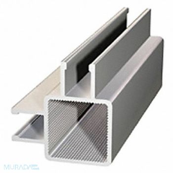 FAZTEK Dbl-Flngd Square Tube Profile 4ft Lngth, 6UNT7