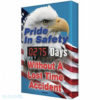 ACCUFORM Electronic Scoreboard 28 in x 20 in Blue, 6URA2