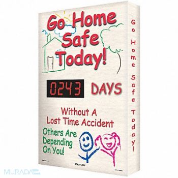 ACCUFORM Electronic Scoreboard 28in x 20in White, 6URA6