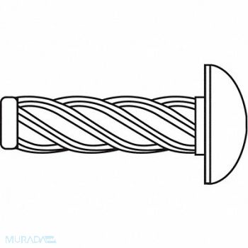 GRAINGER APPROVED U-Drive Screw Zinc 1/4 L PK1000, 6YCJ1