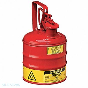 JUSTRITE Type I Safety Can 1 gal Red 11-1/2In H, 6UZN1