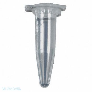 LAB SAFETY SUPPLY 0.2mL micro Tubes Natural colors PK1000, 6VMX9