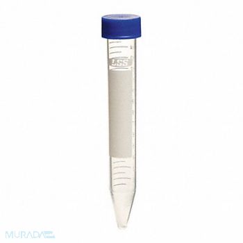 LAB SAFETY SUPPLY Conical Tube.15ml Racked Sterile.PK500, 6VMY1