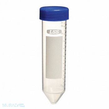 LAB SAFETY SUPPLY Conical Tube 50ml Poly PK500, 6VMY2