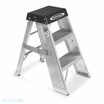 WERNER Step Stand 36 In H 375 lb Aluminum, 6W705