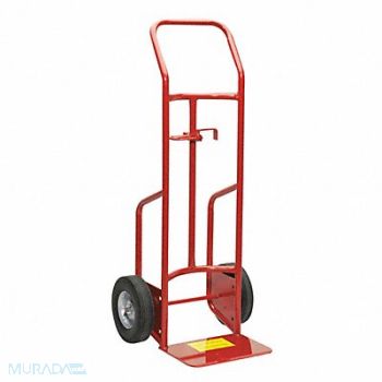 DAYTON Drum Hand Truck 800 lb Steel Red, 6W853
