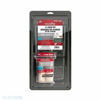 WOOSTER Paint Roller Kit 4 1/2 L 3/8 Nap, 6WB46