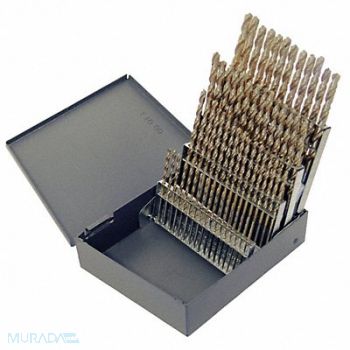 CHICAGO-LATROBE Screw Machine Drill Bit Set 60pc Cobalt, 6WUC3