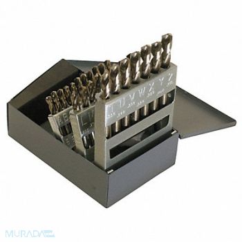 CHICAGO-LATROBE Screw Machine Drill Bit Set 26pc Cobalt, 6WUC4