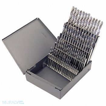 CHICAGO-LATROBE Screw Machine Drill Bit Set 60pc HSS, 6WUE9