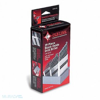 CLE-LINE Jobber Drill Set 29 pc HSS, 6X001