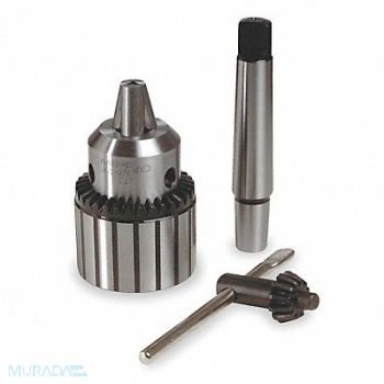 MILWAUKEE Drill Chuck Kit Keyed Steel 3/4 In 3MT, 2Y794