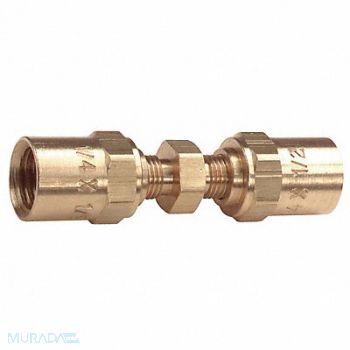 SPEEDAIRE Barbed Hose Mender Brass 3/8 ID Male, 6X427