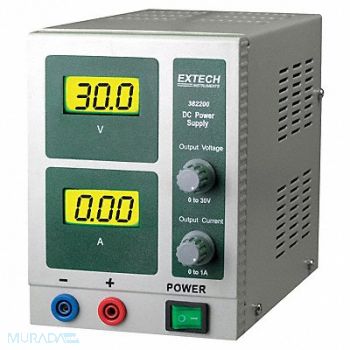 EXTECH Digital Single Output DC Power Supply, 6XAA5