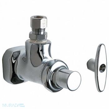 CHICAGO FAUCETS Multi-Turn Stop Angle 1/2 Inx3/8 In, 6XAE5