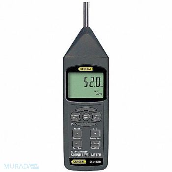 GENERAL Sound Meter Class 1 w/SD Card, 6XAK3