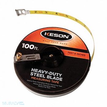 KESON Long Tape Measure 3/8 In x 100 ft Orange, 6XGR1