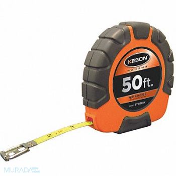 KESON Long Tape Measure 3/8 In x 50 ft Orange, 6XGR2
