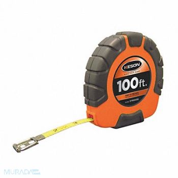 KESON Long Tape Measure 3/8 In x 100 ft Orange, 6XGR5
