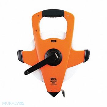 KESON Long Tape Measure 1/2 In x 300 ft Orange, 6XGT9