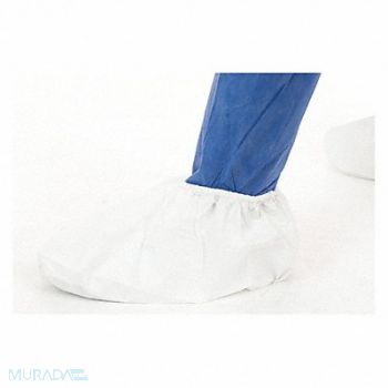 INTERNATIONAL ENVIROGUARD Shoe Covers L White PK400, 6XMP1