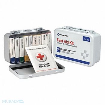 FIRST AID ONLY First Aid Kit Unitized White 60Pcs 10Ppl, 6XND6