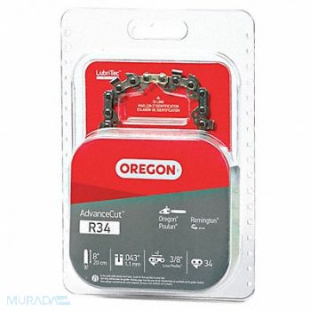 OREGON Saw Chain 8 in .043 in 3/8 in Pitch, 6XR57
