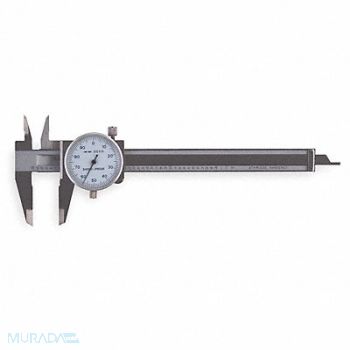 WESTWARD Dial Caliper 0-4 In 1.0 In Jaw, 6XU77