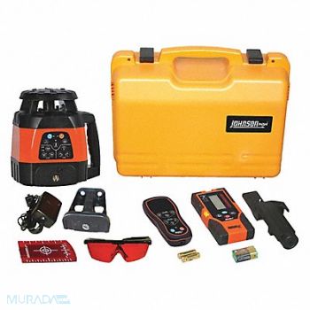 JOHNSON Rotary Laser Level Int/Ext Red 1500 ft., 6XUR2