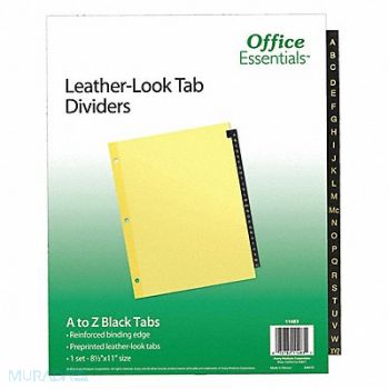 OFFICE ESSENTIALS Binder Divider Preprinted Tabs Brown, 6XVU0