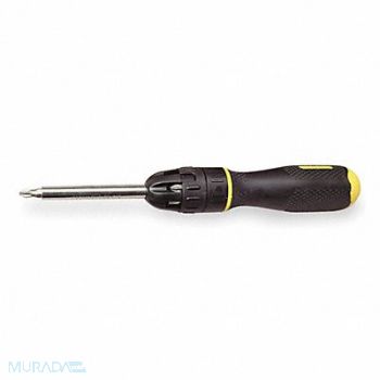 STANLEY Multi-Bit Screwdriver NumBits 8, 6XW12