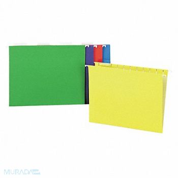 UNIVERSAL ONE Hanging File Folders Letter Assrtd PK25, 6XWC6