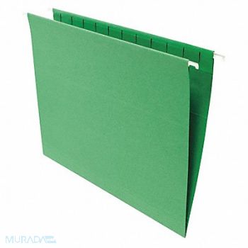 UNIVERSAL ONE Hanging File Folders Letter Green PK25, 6XWC8
