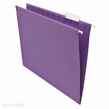 UNIVERSAL ONE Hanging File Folders Letter Violet PK25, 6XWD0