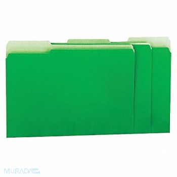 UNIVERSAL File Folders Letter Green PK100, 6XWD6