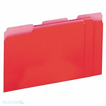UNIVERSAL File Folders Letter Red PK100, 6XWD8