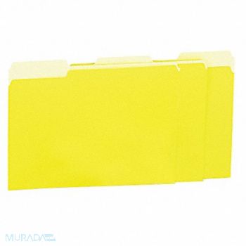 UNIVERSAL File Folders Letter Yellow PK100, 6XWE0