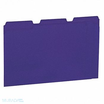 UNIVERSAL ONE File Folders Letter Violet PK100, 6XWE8