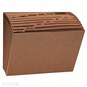 UNIVERSAL Expanding File Pocket Jan.-Dec. Letter, 6XWF3