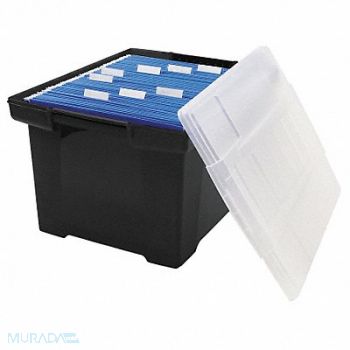 STOREX File Storage Box Letter/Legal Black, 6XWF7