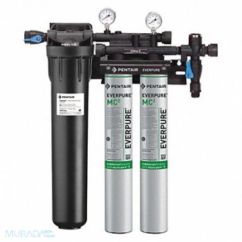 PENTAIR/EVERPURE Water Filter System 0.5 micron 25 1/2 H, 6XWU0