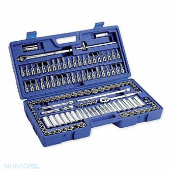 WESTWARD Socket Wrench Set 3/8 in Dr 125 pc, 6XZ82